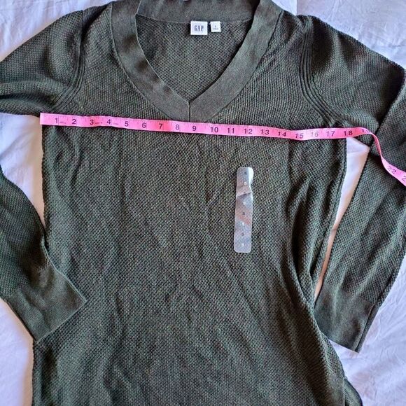 Gap V Neck Waffle Knit Sweater New - Picture 4 of 8